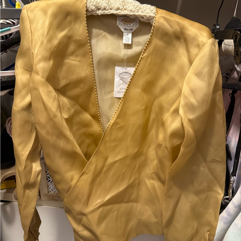 Talbots Gold Blouse